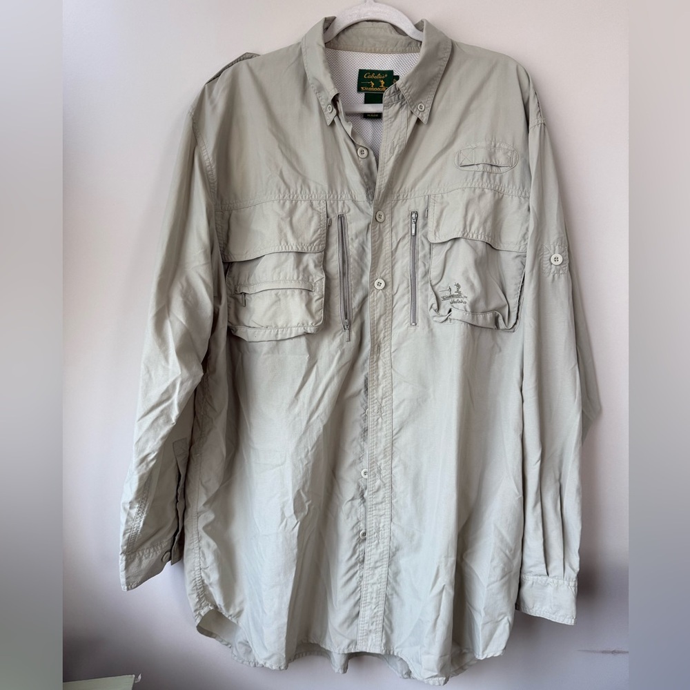Cabela's Guidewear Button Up Vented Fishing Outdoor Shirt - Size XL/Tall